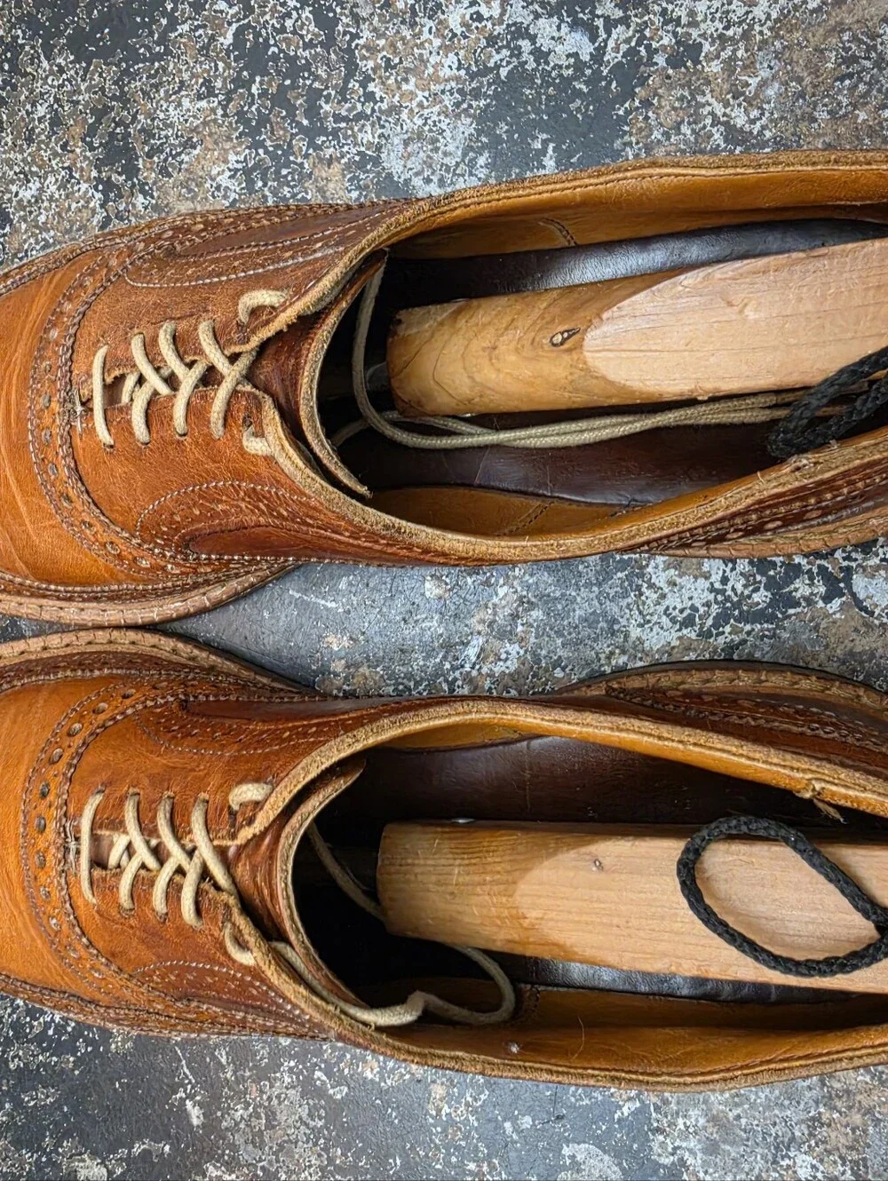 Mens Allen Edmonds Mctavish Wingtip Oxford Shoes Sz 11 B Used 26913 4035